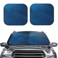 thumbnail image 2 of Easygdp Paillettes Bleu Profond pour 2 Pcs Pare-Soleil Pliable pour Voiture, SUV, Camion-Moyen, 2 of 6