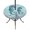 Turquoise, variant on Round Outdoor Tablecloth with Umbrella Hole and Zipper, Coastal Starfish Blue Tablecloth with Elastic Waterproof, Summer Beach Nautical Coral Patio Table Covers for 36" - 44" Picnic Pool Tables