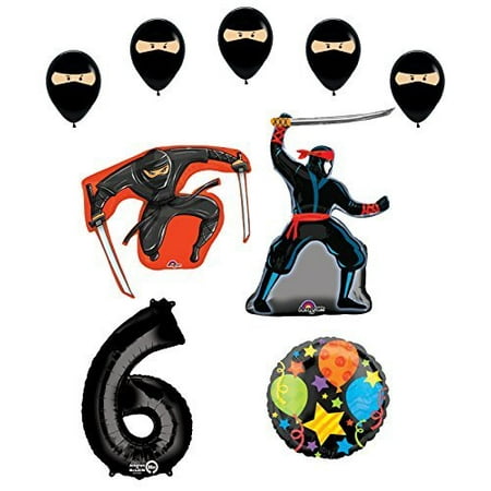 Ninja 6th Birthday Party Supplies And Balloon Decorations