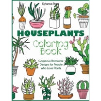 Houseplants Coloring Book (Paperback)