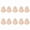 Light pink, variant on ANXPTIME 10Pcs Gourd Shaped Buttons Decorative Sewing Buttons Fasteners For Clothing