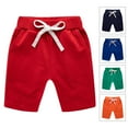 thumbnail image 4 of Tkrady Toddlers Shorts for Boys Girls Spring Summer New Solid Elastic Waist Casual Pants, Sizes 1-9 Years, 4 of 6