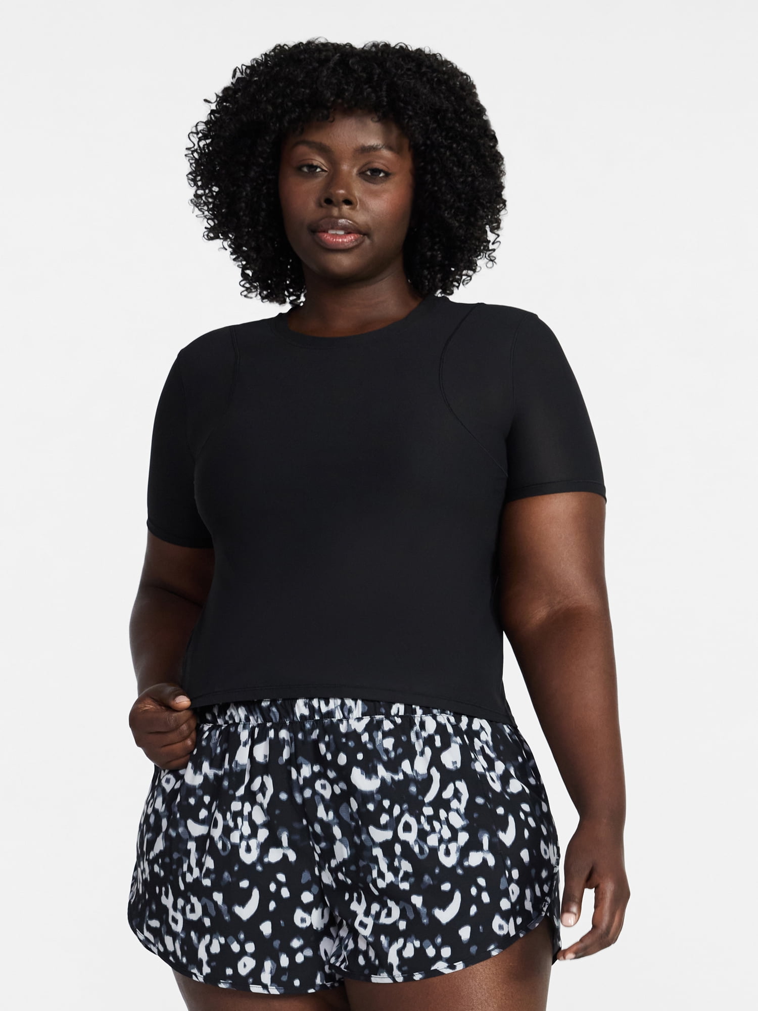 Avia Women's Mesh Tee with Short Sleeves, Sizes XS-XXXL