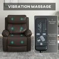 thumbnail image 4 of HOMCOM Fauteuil Inclinable Manuel avec Points de Massage par Vibration, Fauteuil Inclinable, 4 of 10