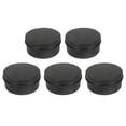 thumbnail image 3 of Transemion 5pcs Empty Aluminum Jars Cosmetic Screw Balm Lip Lid Cans Containers Black 150ml 1Set, 3 of 6