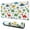 White Dinosaurs Palms-2, variant on Long Mouse Pads for Desk,White Dinosaurs Palms Stars Pattern Desk Mats on Top Of Desks, Desk Mouse Pad Extra Large with 3mm Non-Slip Base and Stitched Edge for Gaming,Office,Work,Home 31.5"x11.8"