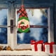 thumbnail image 4 of Adornos navideños colgantes de placa, gnomo navideño colgante de madera, Papá Noel, gnomo decorativo de madera hecho a mano, decoración para árbol de Navidad, colgante con cuerda para fiesta de Navida, 4 of 6