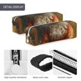 thumbnail image 4 of Honeii Haystack Meditating Cat Pattern Pencil Case, Pencil Pouch, Pencil Case Small, Pencil Pouch Aesthetic, PVC Pencil Pouch, Pencil Bag, Makeup Pouch, 4 of 7