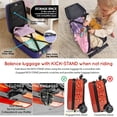 thumbnail image 5 of Kiddietotes Sesame Street 4-in-1 Detachable Scooter Luggage for Kids – Elmo – Ride-On Suitcase with Removable Luggage Body, Adjustable Handlebar, Durable Deck & Brake – Carry-On Travel Bag, 5 of 10