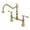 Polished Brass, variant on Kingston Brass KS1172TAL Tudor Bridge Kitchen Faucet, Polished Brass