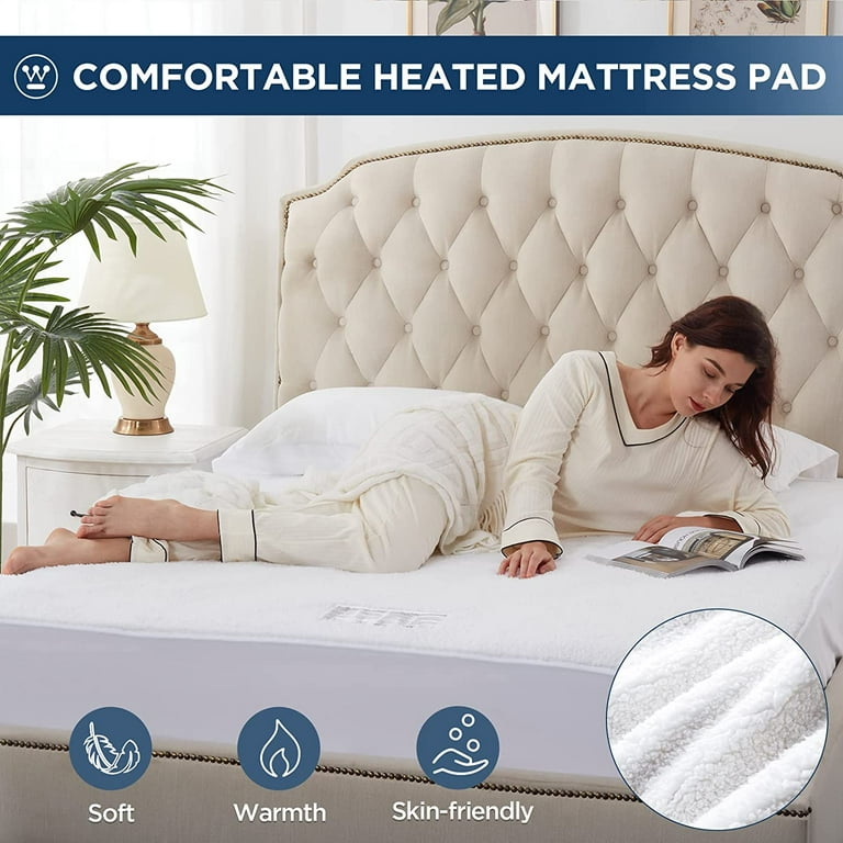 Heated Mattress Pad Biddeford Electric Heated Sherpa Blanket Bed