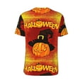 thumbnail image 3 of Balery Halloween Pumpkin Baseball Jersey for Men Casual Button Down Shirts Short Sleeve Active Team Sports Uniform-4X-Large, 3 of 9