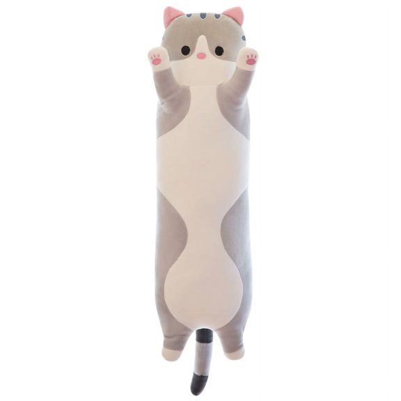 Long Cat Plush Toy Soft Stuffed Animal Plush Kawaii Cat Pillow Gift