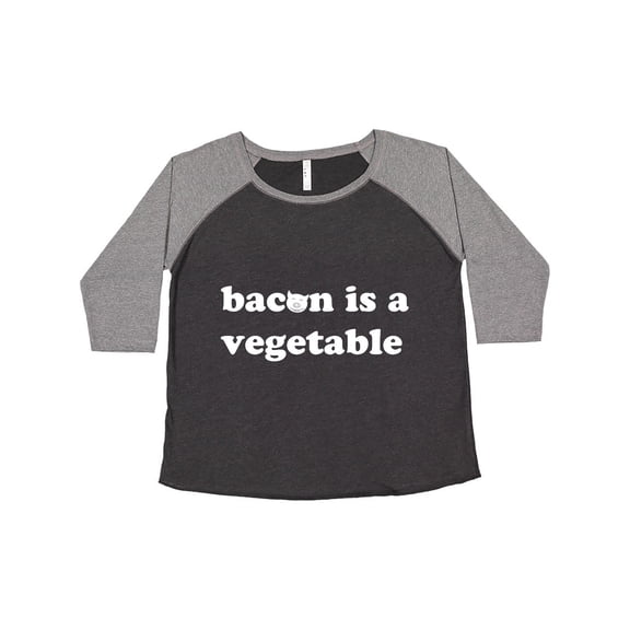Inktastic Bacon Is A Vegetable Women's Plus Size T-Shirt
