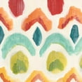 thumbnail image 2 of Vess, June Erica 20x20 White Modern Wood Framed Museum Art Print Titled - Textile Kaleidoscope I, 2 of 4