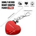 thumbnail image 3 of LSLJS Keychain & Valentine's Day - Key Chain & Valentines Day Heart Shaped Flask Stainless Steel for Men & Women 1oz, 3 of 9