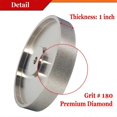 thumbnail image 4 of Dia 6x 1Inch Wide with 1/2 Inch Arbor, Grit 180, 4 of 5