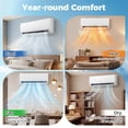 thumbnail image 5 of Costway 18000 BTU 20 SEER2 208/230V Wifi Enabled Mini Split Air Conditioner & Heater with Installation Kit, 5 of 12