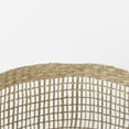 thumbnail image 4 of Mercana Light Brown Seagrass Woven Round Basket with Long Handle (Set of 2), 4 of 8