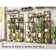 thumbnail image 4 of Soporte para plantas EnHomee Wood para interiores y exteriores, 34,2 x 30 x 120 cm, 11 a 16 macetas, 4 of 9