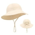 thumbnail image 7 of Gubotare Baby Sun Hat Boy Cute Kids Sun Hat UPF 50+ Boy Girl Protection Hat Wide Brim Beach Hats with Mesh and Adjustable Chin Strap (B,Size 3-12 Months), 7 of 7