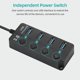 thumbnail image 4 of Convertidor de concentrador USB 3.0 de alta velocidad 4 en 1 con 4 puertos de expansión USB 3.0 Inte Meterk Negro, 4 of 6
