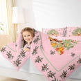 thumbnail image 4 of Homewish Cartoon Xmas Tree Queen Comforter Set, Funny Santa Claus Bedding Sets, Kawaii Pink Christmas Reversible Bedding Comforter Set, Microfiber Bedroom Decor, 3pcs, 4 of 8