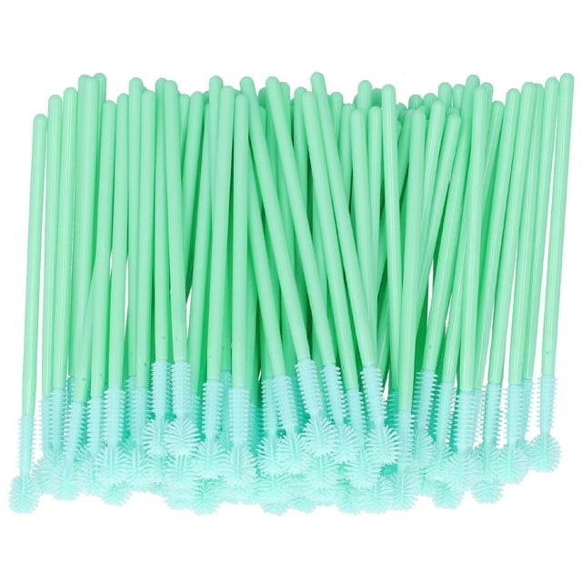 100 pinceles desechables para rímel, extensiones de pestañas, cejas, pestañas, maquillaje, forma de bola.