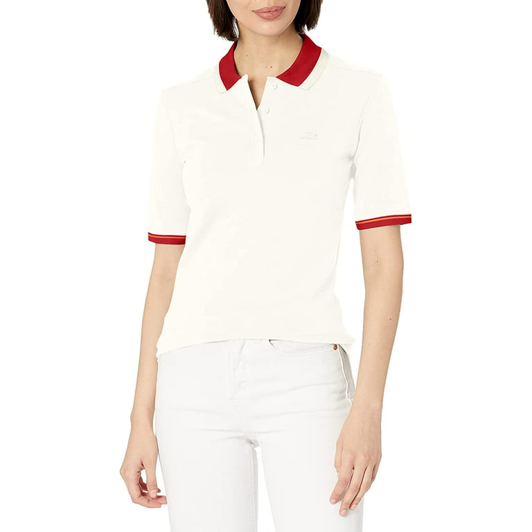 Admin Bytte synder Lacoste Women's Short Sleeve Semi-Fancy Slim Fit Polo - Walmart.com