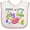 White and Pink, variant on Inktastic Yaya's Little Jellybean Cute Easter Candy Boys or Girls Baby Bib