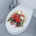thumbnail image 1 of Decoración del hogar, decoración de habitaciones, decoración de pared, pegatina de pared con diseño floral rojo, para puerta de dormitorio, mesita de noche, fondo, autoadhesiva, para baño, 10,8 x 10,8, 1 of 6