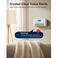 thumbnail image 6 of X-Sense 3-in-1 Carbon Monoxide Detector, with Temperature & Humidity Monitor, Voice Alerts, Replaceable Battery Powered CO Alarm, XC0M-SR, 1-Pack, 6 of 6