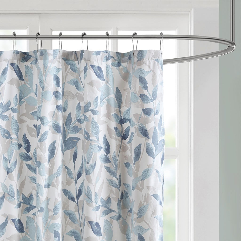 Euroco Botanical Printed Shower Curtain