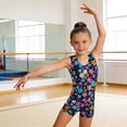 thumbnail image 2 of LRen Girls One Piece Swimsuit Tankini Set Cute Printed Girls Stretch Quick Dry Athletic Romper Jumpsuit Bathing Suit 3-12Y, 2 of 5