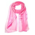 thumbnail image 3 of NYFASHION101 Women's Versatile Satin Striped Sheer Chiffon Scarf Headwear - Pink, 3 of 4