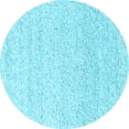 thumbnail image 1 of Ahgly Company Indoor Round Oriental Light Blue Industrial Area Rugs, 6' Round, 1 of 4