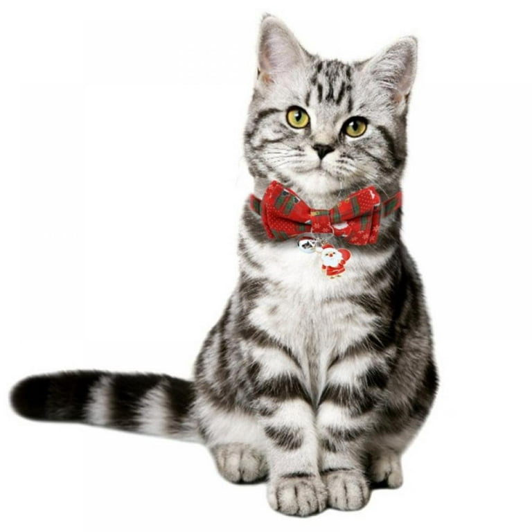 Pet Supplies : ICICECREAM Christmas Cat Collar Breakaway with Bell