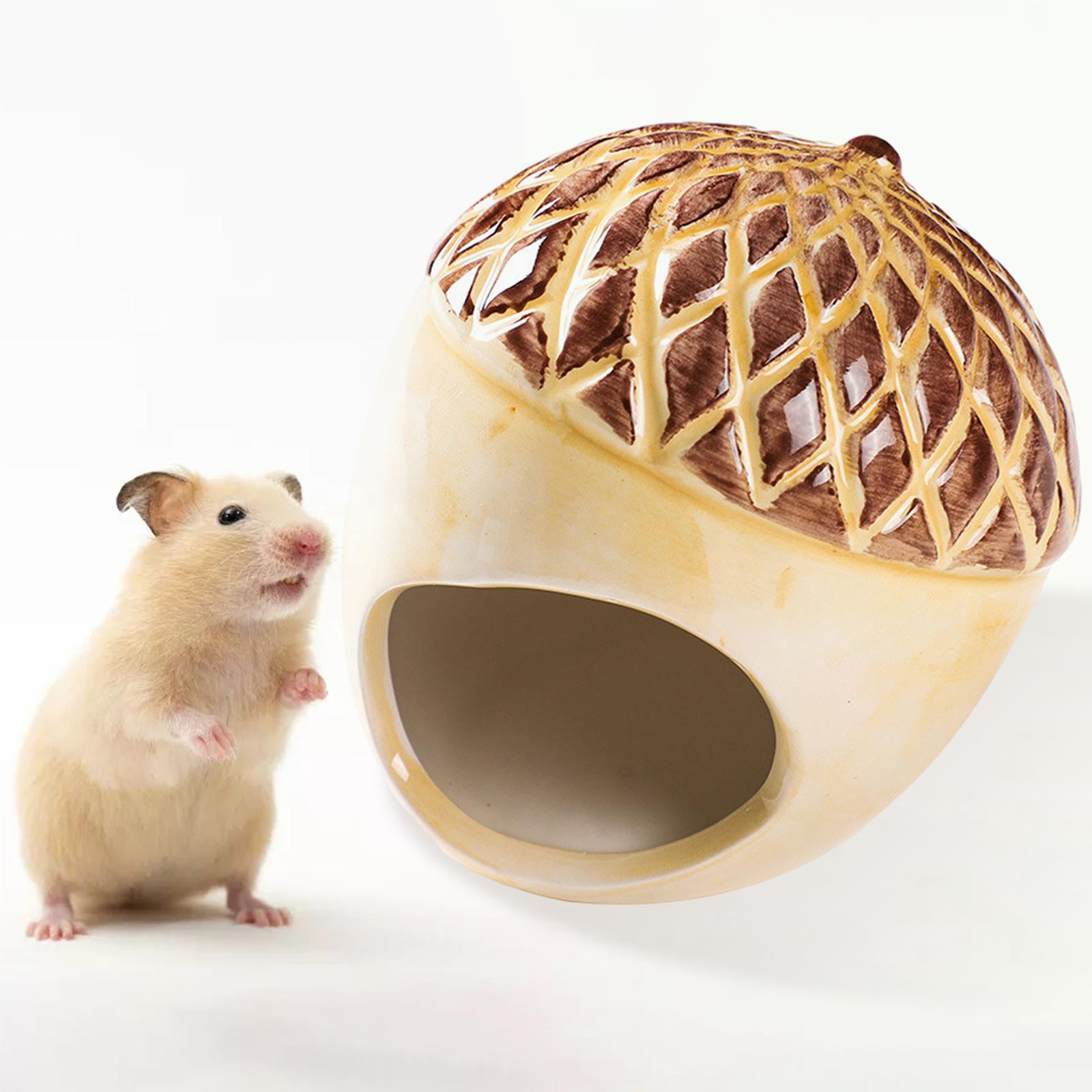 Ceramic Hideout Hut for Small Animals like Dwarf Hamster Mouse Mice Rat Gerbil 