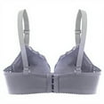 thumbnail image 3 of Bras, Women'S Lace Soft Underwire Push Up Bra, Adjustable Straps & Gathered Design, Comfort Fit Everyday Sexy Lingerie Bras For Women Bralette Demi Bras Breasted Sports Bra (38, Light Gray) ZMTing, 3 of 4