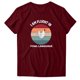 thumbnail image 3 of Gibobby Camisetas de verano para mujer Mujeres Casual Impresión Mangas Cuello Redondo Camiseta Suelta Blusa Tops(Vino,XL), 3 of 4