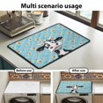 thumbnail image 7 of ZIATUBLES Cow Dasiy Washing Machine Dust Cover Pad Washer and Dryer Top Protector Mat for Laundry Room Kitchen Home Washable Decor Accessories, 24 x 19.7 Inch, 7 of 7