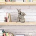 thumbnail image 2 of animal Cuddling Statue Valentine's Day Gifts Garden Decor(bunny), 2 of 4