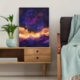 thumbnail image 5 of Galaxy Starry Sky Decorative Painting/Canvas Art， Perfect for Living Room， Bedroom， Office， Dining Room， Study Room， Hallway， Entryway， Apartment， Dorm， Den， Above Bed， Fireplace， or Gallery Wall., 5 of 8