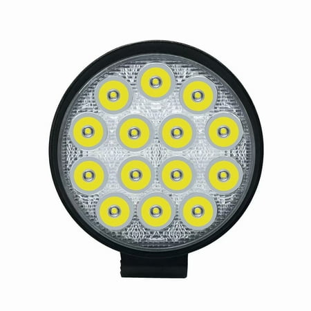 Driving Fog Off Road Lamps - Nilight 42W Round Spot LED Light Bar, IP68 Waterproof Driving Lamp Jeep Off Road Fog Lights for Truck Car SUV Boat