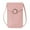 Pink, variant on EnJoCho Fashion Women Artificial Leather Solid Color Hasp Transparent Operation Ccreen Phone Bag Shoulder Bag Messenger Bag Trendy Matching Bags for Male Female for Travel Casual Use Clearance