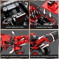 thumbnail image 4 of Bulldozer Building Blocks Set 22010, Engineering Vehicle Model Kit for Adults, Remote Control Excavator Toy with 4-Wheel Drive, Gifts for Kids Ages 14+, 1876 Pieces, 4 of 7
