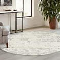thumbnail image 5 of Rugs.com Lennon Collection Rug – 3 Ft Round Ivory And Gray Medium Rug Perfect For Kitchens, Dining Rooms, 5 of 8