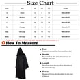 thumbnail image 3 of qolati Cloak with Hood for Men Vintage Steampunk Medieval Cloaks Coat Renaissance Lace Up Gothic Robe, 3 of 6