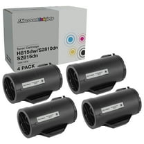 DI Toner Cartridge Replacement for Dell 593-BBMF 47GMH HY (Black, 4-pack) Compatible with Dell Laser Printers: H815dw, S2810dn, S2815dn