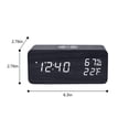 thumbnail image 3 of Dvkptbk Digital Alarm Clock with Wireless Charging Digital Temperature Humidity Monitor Three Alarms Snooze Alarm, 3 of 6